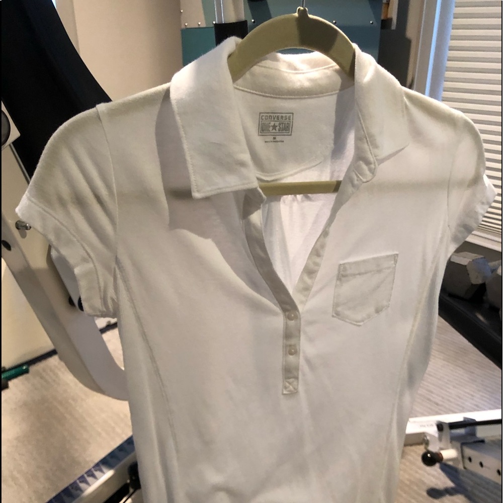 Women’s Converse One Star white blouse